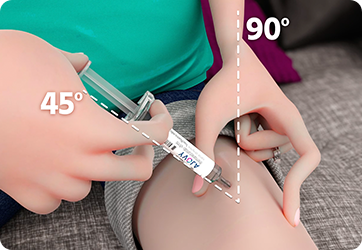 AJOVY prefilled syringe instructions step 3